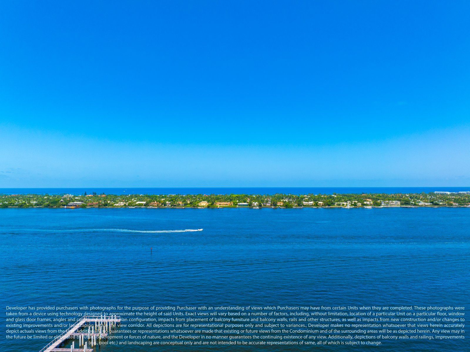 View photography from Residence 1602 over the Intracoastal